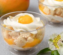 Десерт Манго-персик