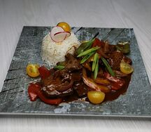Мясо с овощами