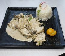 Курица с грибами