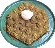 Бабл вафли с мороженым
