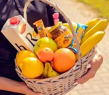 Корзина плетенная Будь здоров