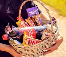 Корзина плетенная Сладости