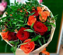 Букет из роз Рыжий комплимент
