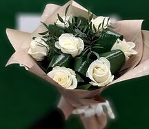 Букет экспресс из белых роз