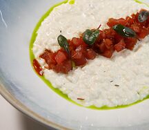 Ризотто Бьянка с тартаром из тунца