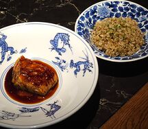 Стейк из лосося с чираши