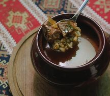 Мсапур с говядиной и перловкой Я