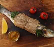 Сибас приготовленный на углях