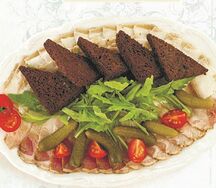 Дуэт копченого и соленого сала по-домашнему