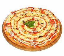 Пицца с грибами и ветчиной