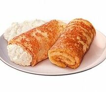 Блинчик с творогом