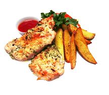 Куриные грудки на гриле 150/150/60/30 г