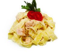 Паста с лососем