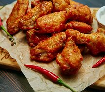 Шашлык из острых куриных крылышек