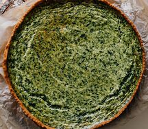 Киш со шпинатом и сыром