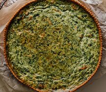 Киш со шпинатом и семгой