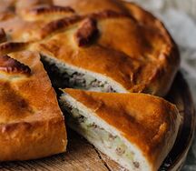 Пирог с картошкой и мясом