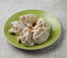 Хинкали с сыром и мятой