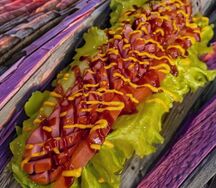 Хот-дог с говяжий сосиской