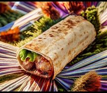 Колбаски гриль в лаваше