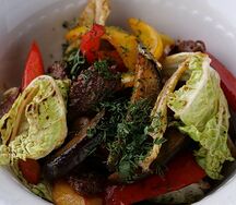 Мясной салат