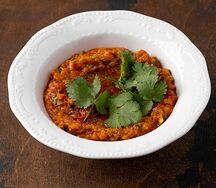 Дип из печеных овощей