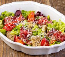 С ростбифом и печеным баклажаном