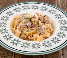 Феттуччине с томленым ягненком