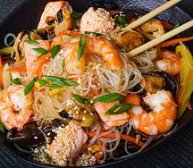 Фунчоза с морепродуктами