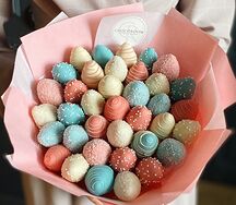 Букет из клубники Сахарная вата