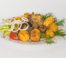 Казан-кебаб с бараниной