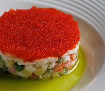 Оливье с крабом