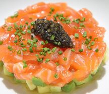 Тартар из лосося