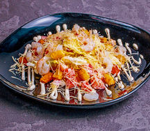 Салат Цезарь с креветками