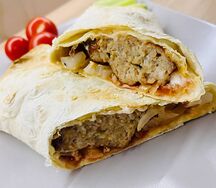 Люля-кебаб из курицы в лаваше