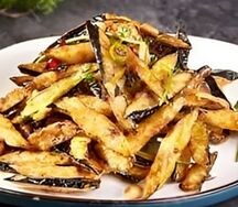 Жареные баклажаны с чесноком