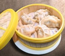 Гедза на пару с креветками