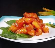 Филе трески в кисло-сладком соусе