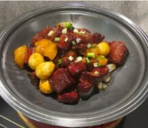 Грудинка в сладком соусе