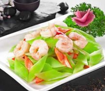 Бамбук с королевскими креветками