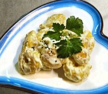 Королевские креветки в соусе васаби