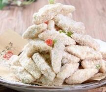 Батат в карамели с кокосовой стружкой