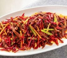 Сухая говядина с острым перцем