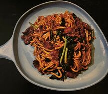 Жареная лапша в соевом соусе