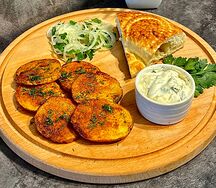 Картофельные кольца на углях