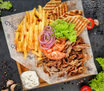 Открытый гирос со свининой