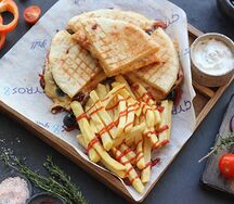 Скепасто с овощами гриль