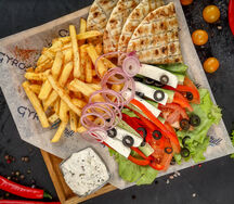 Открытый гирос вегетарианский