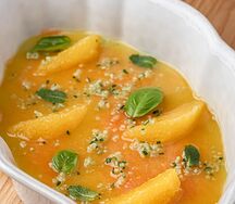 Крудо из лосося с цитрусовым соусом