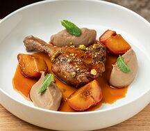 Утиная ножка с кремом из сельдерея